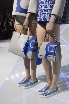 London, UK. 22 09 2015. London Fashion Week runway show of British accessories and handbag designer Anya Hindmarch at Lindley Hall. London Fashion Week, Anya Hindmarch, London, UK 