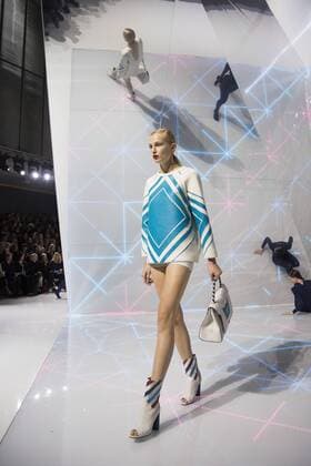 London, UK. 22 09 2015. London Fashion Week runway show of British accessories and handbag designer Anya Hindmarch at Lindley Hall. London Fashion Week, Anya Hindmarch, London, UK 