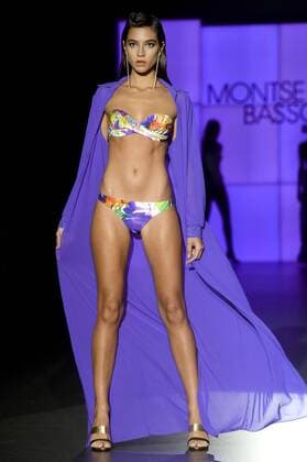 Model bei der Basmar by Montse Bassons Fashion Show auf der Mercedes-Benz Fashion Week Madrid Spring Summer 2016. Madrid, 21.09.2015 Basmar Model 