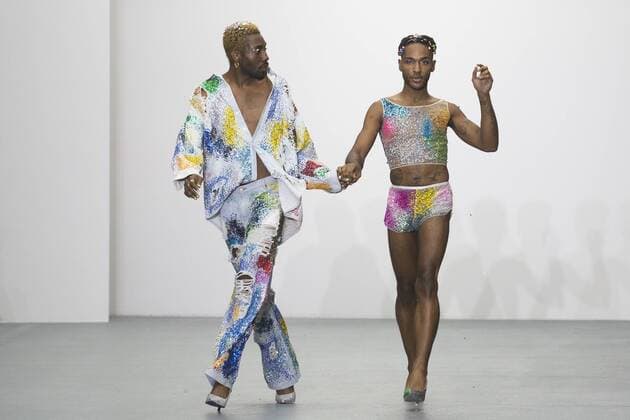 London, UK. 22 09 2015. London Fashion Week SS16 ready-to-wear runway show of designer Ashish at the BFC Show Space in Brewer Street. London Fashion Week, Ashish, London, UK 