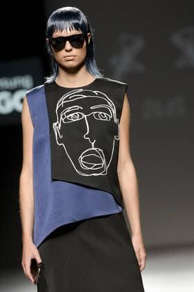 Model bei der 44 Fashion Show auf der Mercedes-Benz Fashion Week Madrid Spring Summer 2016. Madrid, 22.09.2015 44 Model 