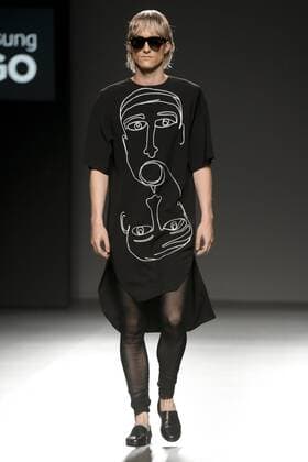 Model bei der 44 Fashion Show auf der Mercedes-Benz Fashion Week Madrid Spring Summer 2016. Madrid, 22.09.2015 44 Model 