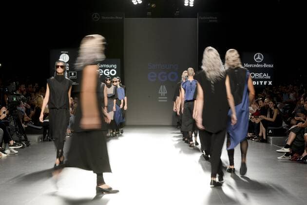 Models bei der 44 Fashion Show auf der Mercedes-Benz Fashion Week Madrid Spring Summer 2016. Madrid, 22.09.2015 44 Model 