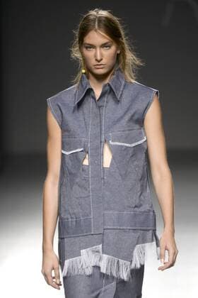 Model bei der Azabala Fashion Show auf der Mercedes-Benz Fashion Week Madrid Spring Summer 2016. Madrid, 22.09.2015 Azabala Model 