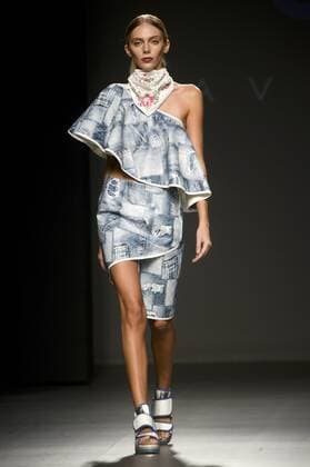 Model bei der Xabi Reyes Fashion Show auf der Mercedes-Benz Fashion Week Madrid Spring Summer 2016. Madrid, 22.09.2015 Xabi Reyes Model 