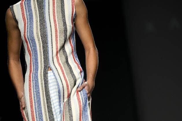 Model bei der Xabi Reyes Fashion Show auf der Mercedes-Benz Fashion Week Madrid Spring Summer 2016. Madrid, 22.09.2015 Xabi Reyes Model 