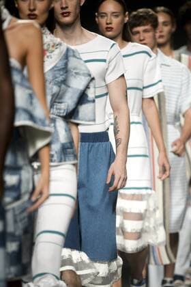 Models bei der Xabi Reyes Fashion Show auf der Mercedes-Benz Fashion Week Madrid Spring Summer 2016. Madrid, 22.09.2015 Xabi Reyes Model 