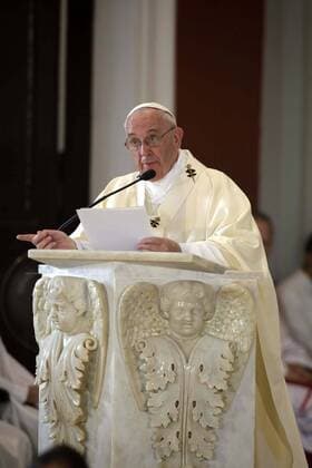Sept. 22, 2015 - Mexico - G22091504. JPG.SANTIAGO, Cuba. Pope Papa-Francisco.- El Papa Francisco celebra una misa en la Basilica Menor del Santuario de Nuestra Senora de la Caridad del Cobre, durante el ultimo dia de su visita a Cuba; el martes 22 de septiembre de 2015. Foto: Agencia EL UNIVERSAL Luis Cortes RML Mexico  - ZUMAu78_