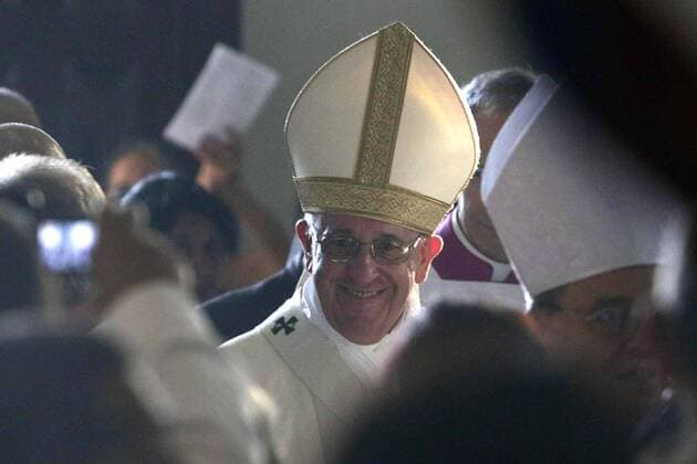 Sept. 22, 2015 - Mexico - G22091503. JPG.SANTIAGO, Cuba. Pope Papa-Francisco.- El Papa Francisco celebra una misa en la Basilica Menor del Santuario de Nuestra Senora de la Caridad del Cobre, durante el ultimo dia de su visita a Cuba; el martes 22 de septiembre de 2015. Foto: Agencia EL UNIVERSAL Luis Cortes RML Mexico  - ZUMAu78_