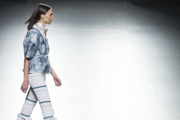 Sept. 22, 2015 - Madrid, Madrid, Spain - A model showcases designs by Xavi Reyes on the runway at the Xavi Reyes show during Mercedes-Benz Fashion Week Madrid Spring Summer 2015 16 at Ifema on September 22, 2015 in Madrid, Spain. Madrid Spain  - ZUMAn230