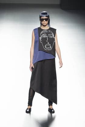 Sept. 22, 2015 - Madrid, Madrid, Spain - A model on the runway at the 44 Show during Mercedes-Benz Fashion Week Madrid Spring Summer 2015 16 at Ifema on September 22, 2015 in Madrid, Spain. Madrid Spain  - ZUMAn230