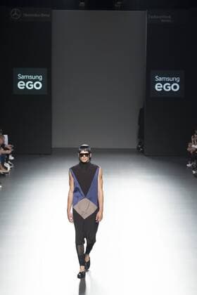 Sept. 22, 2015 - Madrid, Madrid, Spain - A model on the runway at the 44 Show during Mercedes-Benz Fashion Week Madrid Spring Summer 2015 16 at Ifema on September 22, 2015 in Madrid, Spain. Madrid Spain  - ZUMAn230