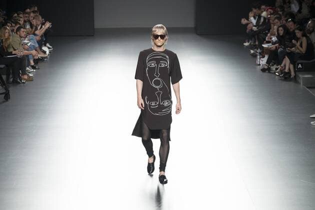 Sept. 22, 2015 - Madrid, Madrid, Spain - A model on the runway at the 44 Show during Mercedes-Benz Fashion Week Madrid Spring Summer 2015 16 at Ifema on September 22, 2015 in Madrid, Spain. Madrid Spain  - ZUMAn230