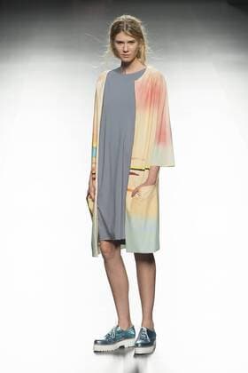 Sept. 22, 2015 - Madrid, Spain - A model showcases designs by Paloma Suarez on the runway at the Paloma Suarez show during Mercedes-Benz Fashion Week Madrid Spring Summer 2015 16 at Ifema on September 22, 2015 in Madrid, Spain. Madrid Spain  - ZUMAn230