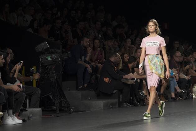 Sept. 22, 2015 - Madrid, Spain - A model showcases designs by Paloma Suarez on the runway at the Paloma Suarez show during Mercedes-Benz Fashion Week Madrid Spring Summer 2015 16 at Ifema on September 22, 2015 in Madrid, Spain. Madrid Spain  - ZUMAn230