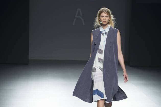 Sept. 22, 2015 - Madrid, Madrid, Spain - A model showcases designs by Azabala on the runway at the Azabala show during Mercedes-Benz Fashion Week Madrid Spring Summer 2015 16 at Ifema on September 22, 2015 in Madrid, Spain. Madrid Spain  - ZUMAn230