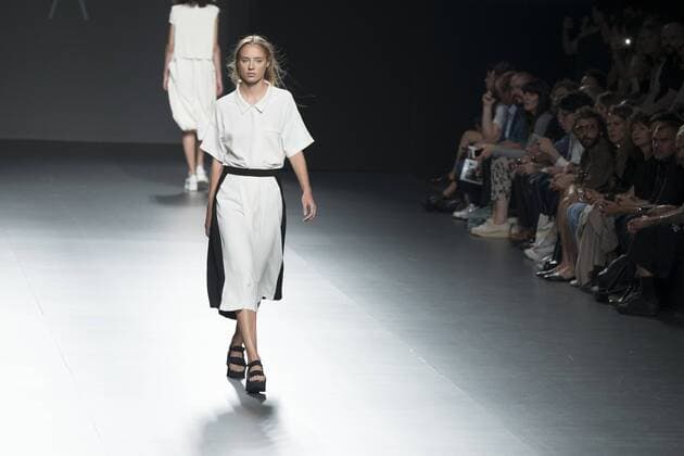 Sept. 22, 2015 - Madrid, Spain - A model showcases designs by Azabala on the runway at the Azabala show during Mercedes-Benz Fashion Week Madrid Spring Summer 2015 16 at Ifema on September 22, 2015 in Madrid, Spain. Madrid Spain  - ZUMAn230