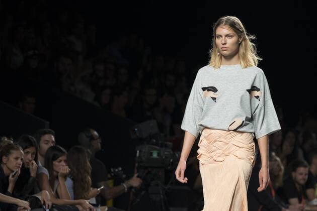 Sept. 22, 2015 - Madrid, Madrid, Spain - A model showcases designs by Azabala on the runway at the Azabala show during Mercedes-Benz Fashion Week Madrid Spring Summer 2015 16 at Ifema on September 22, 2015 in Madrid, Spain. Madrid Spain  - ZUMAn230