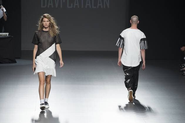 Sept. 22, 2015 - Madrid, Madrid, Spain - A model showcases designs by Davidcatalan on the runway at the Davidcatalan show during Mercedes-Benz Fashion Week Madrid Spring Summer 2015 16 at Ifema on September 22, 2015 in Madrid, Spain. Madrid Spain  - ZUMAn230