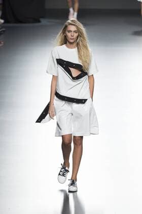 Sept. 22, 2015 - Madrid, Madrid, Spain - A model showcases designs by Davidcatalan on the runway at the Davidcatalan show during Mercedes-Benz Fashion Week Madrid Spring Summer 2015 16 at Ifema on September 22, 2015 in Madrid, Spain. Madrid Spain  - ZUMAn230