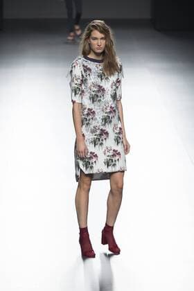 Sept. 22, 2015 - Madrid, Madrid, Spain - A model showcases designs by Elena Rial on the runway at the Elena Rial show during Mercedes-Benz Fashion Week Madrid Spring Summer 2015 16 at Ifema on September 22, 2015 in Madrid, Spain. Madrid Spain  - ZUMAn230
