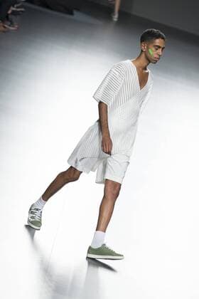 Sept. 22, 2015 - Madrid, Madrid, Spain - A model showcases designs by Davidcatalan on the runway at the Davidcatalan show during Mercedes-Benz Fashion Week Madrid Spring Summer 2015 16 at Ifema on September 22, 2015 in Madrid, Spain. Madrid Spain  - ZUMAn230