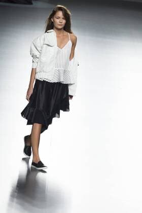 Sept. 22, 2015 - Madrid, Madrid, Spain - A model showcases designs by Davidcatalan on the runway at the Davidcatalan show during Mercedes-Benz Fashion Week Madrid Spring Summer 2015 16 at Ifema on September 22, 2015 in Madrid, Spain. Madrid Spain  - ZUMAn230