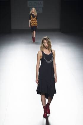 Sept. 22, 2015 - Madrid, Madrid, Spain - A model showcases designs by Elena Rial on the runway at the Elena Rial show during Mercedes-Benz Fashion Week Madrid Spring Summer 2015 16 at Ifema on September 22, 2015 in Madrid, Spain. Madrid Spain  - ZUMAn230