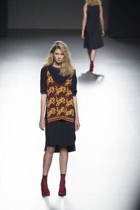 Sept. 22, 2015 - Madrid, Madrid, Spain - A model showcases designs by Elena Rial on the runway at the Elena Rial show during Mercedes-Benz Fashion Week Madrid Spring Summer 2015 16 at Ifema on September 22, 2015 in Madrid, Spain. Madrid Spain  - ZUMAn230
