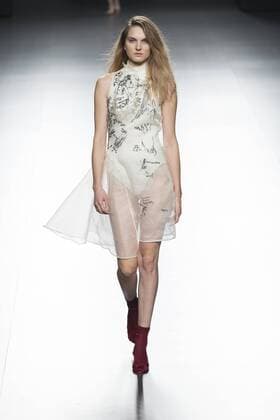 Sept. 22, 2015 - Madrid, Madrid, Spain - A model showcases designs by Elena Rial on the runway at the Elena Rial show during Mercedes-Benz Fashion Week Madrid Spring Summer 2015 16 at Ifema on September 22, 2015 in Madrid, Spain. Madrid Spain  - ZUMAn230