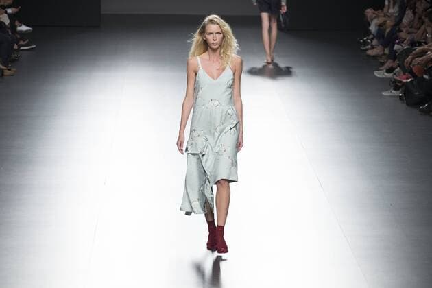Sept. 22, 2015 - Madrid, Madrid, Spain - A model showcases designs by Elena Rial on the runway at the Elena Rial show during Mercedes-Benz Fashion Week Madrid Spring Summer 2015 16 at Ifema on September 22, 2015 in Madrid, Spain. Madrid Spain  - ZUMAn230
