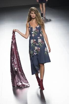 Sept. 22, 2015 - Madrid, Madrid, Spain - A model showcases designs by Elena Rial on the runway at the Elena Rial show during Mercedes-Benz Fashion Week Madrid Spring Summer 2015 16 at Ifema on September 22, 2015 in Madrid, Spain. Madrid Spain  - ZUMAn230