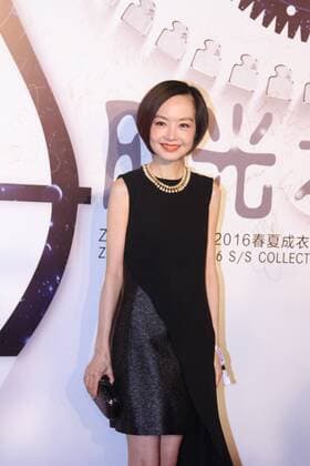 BEIJING, CHINA - SEPTEMBER 22: (CHINA OUT) TV host Chen Luyu poses on the red carpet during the Zhang Shuai 2016 S S Collection & Haute Couture at National Agricultural Exhibition Center on September 22, 2015 in Beijing, China.  CFP473290287