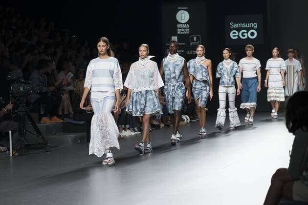 Sept. 22, 2015 - Madrid, Madrid, Spain - A model showcases designs by Xavi Reyes on the runway at the Xavi Reyes show during Mercedes-Benz Fashion Week Madrid Spring Summer 2015 16 at Ifema on September 22, 2015 in Madrid, Spain. Madrid Spain  - ZUMAn230
