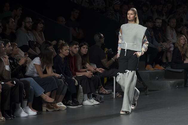 Sept. 22, 2015 - Madrid, Madrid, Spain - A model showcases designs by Xavi Reyes on the runway at the Xavi Reyes show during Mercedes-Benz Fashion Week Madrid Spring Summer 2015 16 at Ifema on September 22, 2015 in Madrid, Spain. Madrid Spain  - ZUMAn230