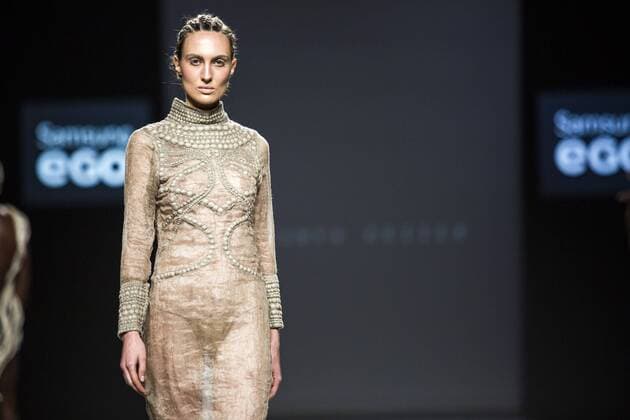 Model bei der Zyanya Keizer Fashion Show auf der Mercedes-Benz Fashion Week Madrid Spring Summer 2016. Madrid, 22.09.2015 Zyanya Keizer Model 