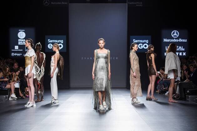 Models bei der Zyanya Keizer Fashion Show auf der Mercedes-Benz Fashion Week Madrid Spring Summer 2016. Madrid, 22.09.2015 Zyanya Keizer Models 