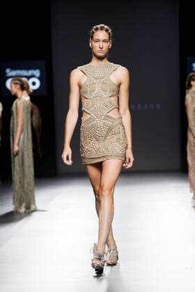 Model bei der Zyanya Keizer Fashion Show auf der Mercedes-Benz Fashion Week Madrid Spring Summer 2016. Madrid, 22.09.2015 Zyanya Keizer Model 