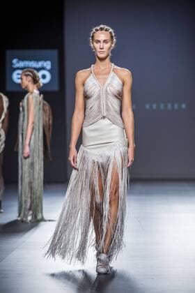 Model bei der Zyanya Keizer Fashion Show auf der Mercedes-Benz Fashion Week Madrid Spring Summer 2016. Madrid, 22.09.2015 Zyanya Keizer Model 