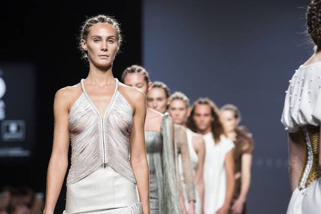 Models bei der Zyanya Keizer Fashion Show auf der Mercedes-Benz Fashion Week Madrid Spring Summer 2016. Madrid, 22.09.2015 Zyanya Keizer Models 