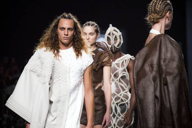 Models bei der Zyanya Keizer Fashion Show auf der Mercedes-Benz Fashion Week Madrid Spring Summer 2016. Madrid, 22.09.2015 Zyanya Keizer Models 