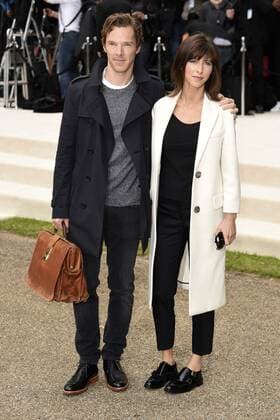 Benedict Cumberbach mit Gattin Sophie Hunter bei der Burberry Prorsum Fashion Show auf der London Fashion Week SS16. London, 21.09.2015 Benedict Cumberbach, Sophie Hunter 