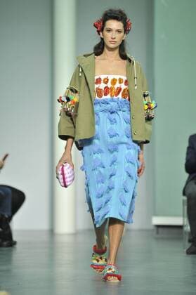 ENTERTAINMENT MODE Mailand Fashion Week - Stella Jean Modenschau Milan Fashion Week, Women Spring Summer 2016. Milano, Moda Donna, Primavera Estate 2016.STELLAJEAN Catwalk. Pictured: models  RiccardoxGiordano