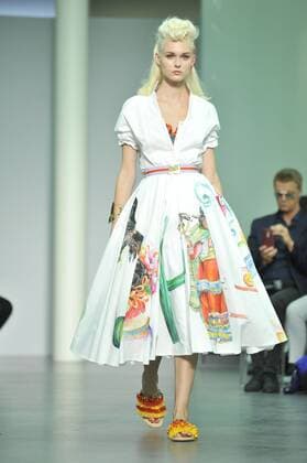 ENTERTAINMENT MODE Mailand Fashion Week - Stella Jean Modenschau Milan Fashion Week, Women Spring Summer 2016. Milano, Moda Donna, Primavera Estate 2016.STELLAJEAN Catwalk. Pictured: models  RiccardoxGiordano