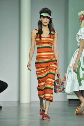 ENTERTAINMENT MODE Mailand Fashion Week - Stella Jean Modenschau Milan Fashion Week, Women Spring Summer 2016. Milano, Moda Donna, Primavera Estate 2016.STELLAJEAN Catwalk. Pictured: models  RiccardoxGiordano