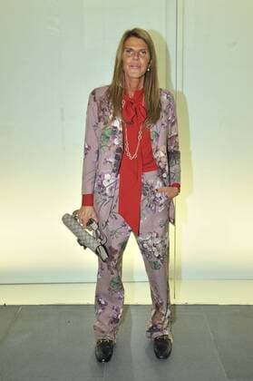 ENTERTAINMENT MODE Mailand Fashion Week - Stella Jean Modenschau Milan Fashion Week, Women Spring Summer 2016. Milano, Moda Donna, Primavera Estate 2016.STELLAJEAN ARRIVALS. Pictured: Anna Dello Russo  RiccardoxGiordano