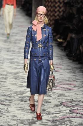 Milan Fashion Week, Women Spring Summer 2016. Milano, Moda Donna, Primavera Estate 2016.GUCCI catwalk . Pictured: models  RiccardoxGiordano