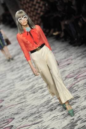 Milan Fashion Week, Women Spring Summer 2016. Milano, Moda Donna, Primavera Estate 2016.GUCCI catwalk . Pictured: models  RiccardoxGiordano
