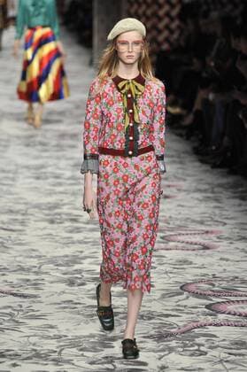 Milan Fashion Week, Women Spring Summer 2016. Milano, Moda Donna, Primavera Estate 2016.GUCCI catwalk . Pictured: models  RiccardoxGiordano