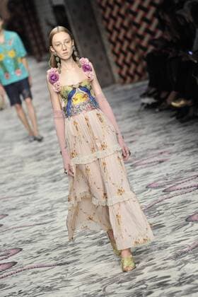 Milan Fashion Week, Women Spring Summer 2016. Milano, Moda Donna, Primavera Estate 2016.GUCCI catwalk . Pictured: models  RiccardoxGiordano